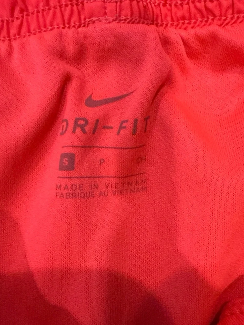 Nike Small Pink Athletic Running Shorts with Neon Yellow Trim